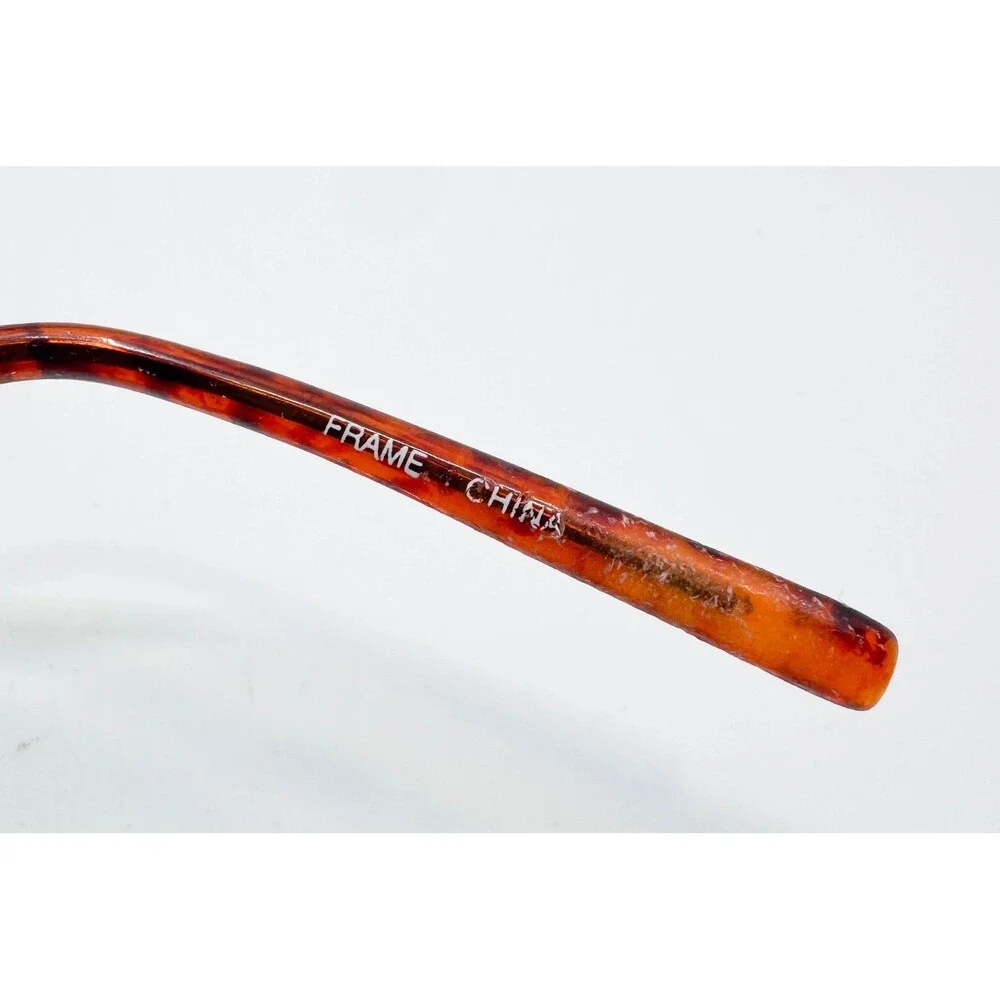 Flexon 618 Eyeglasses Mens Coffee Brown Semi Rimless Oval 49-20-140
